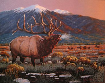 Bragging Rites - Elk  by Bill Scheidt